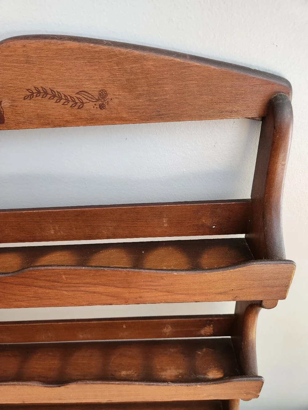 Vintage McCormick Wooden Spice Rack Schilling's Ship Logo 3 Tier 24 Jar Capacity